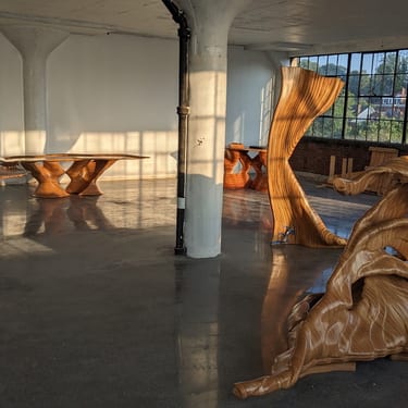 Installation of 6 sculptures at the Xfactory in Pittsburgh, PA