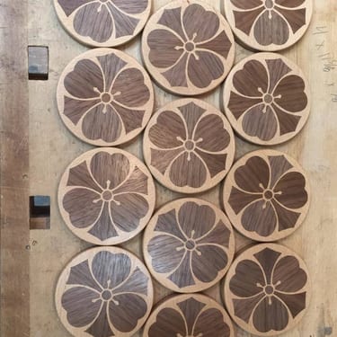 Wood Sorrel Kamon Coasters (2)