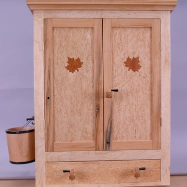Wall Cabinet Made for The Infinatree Art Show celebrating the 200th year of Geauga County, OH
