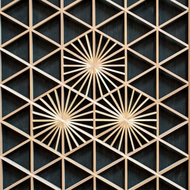 Western red cedar screen