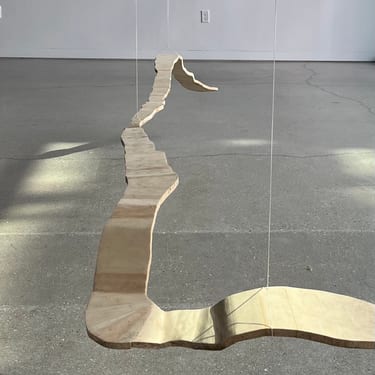 Deer Isle Rain Map - Gallery Installation
