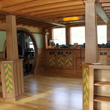 Dining room interior.