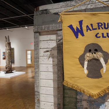Sasso03 Walrus Club JMKAC Installation View Tapestry