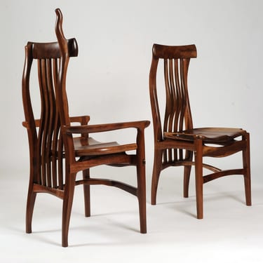 Walnut dining chairs