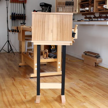 Display Cabinet (Zebrano, Maple)