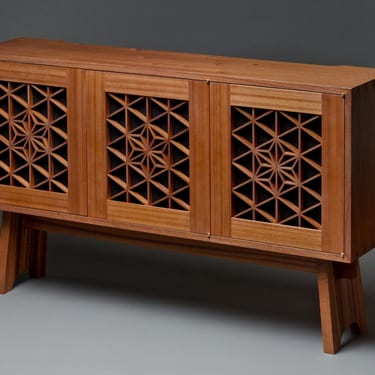 Kumiko media cabinet