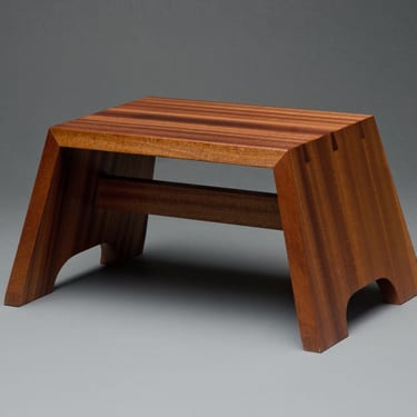 Sapele step stool