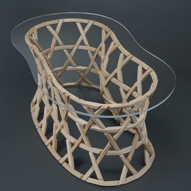 Kagome Woven Wood Table