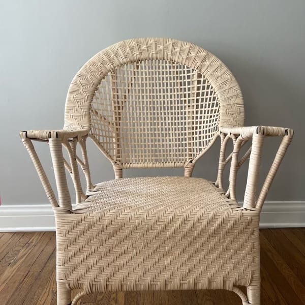 Wicker patio chair