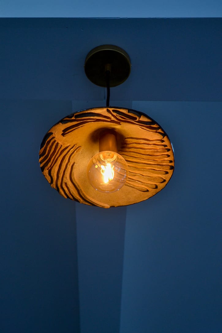 Traces of What Was Woodfired Pendant Lamp