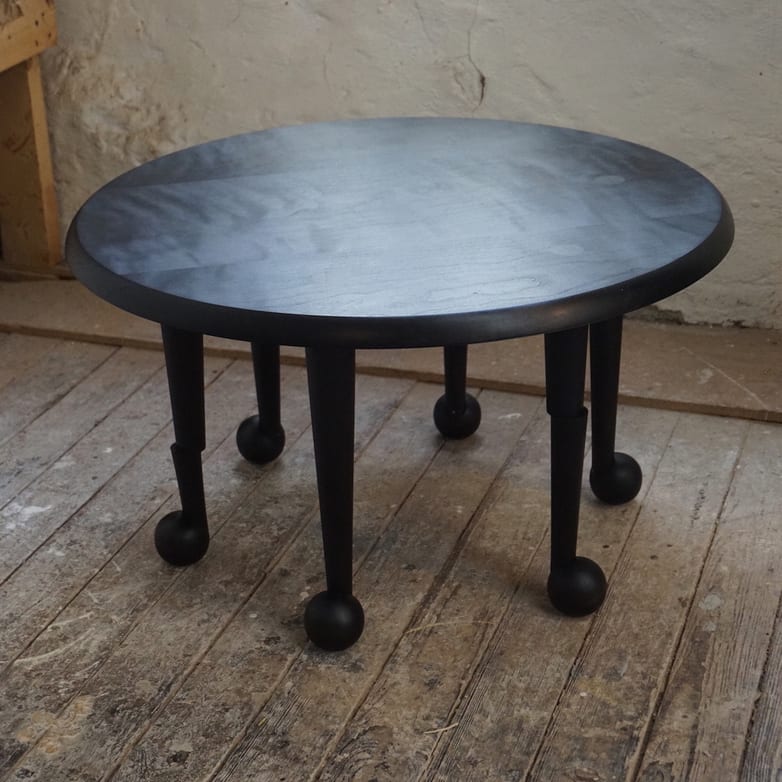 Ebonized low table
