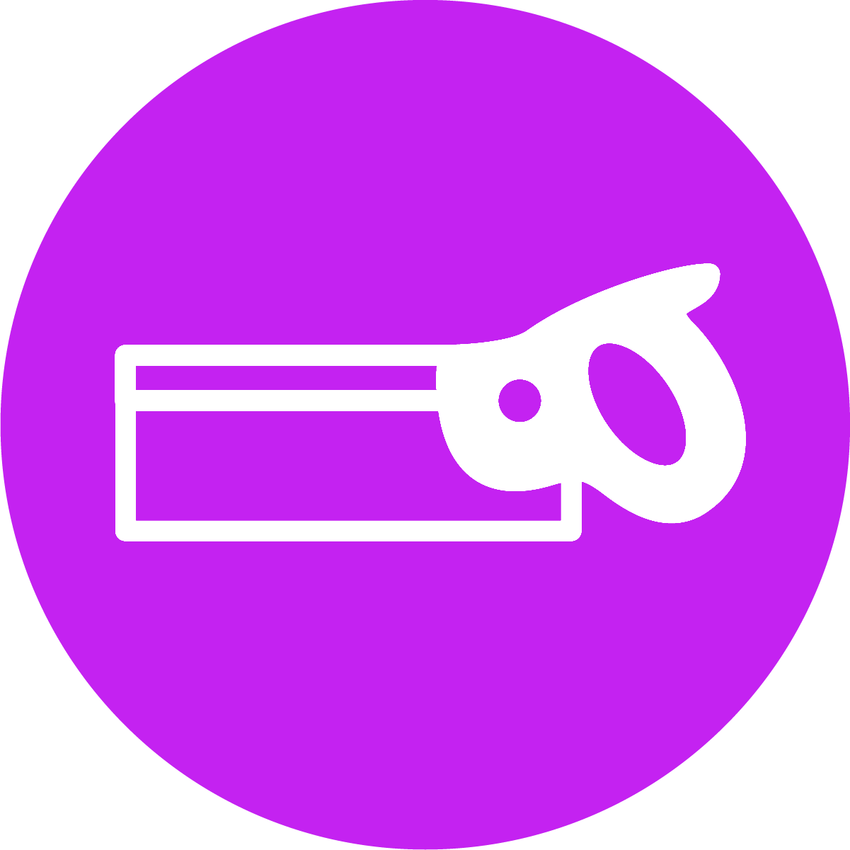 Purple scissors 6 icon - Free purple scissors icons