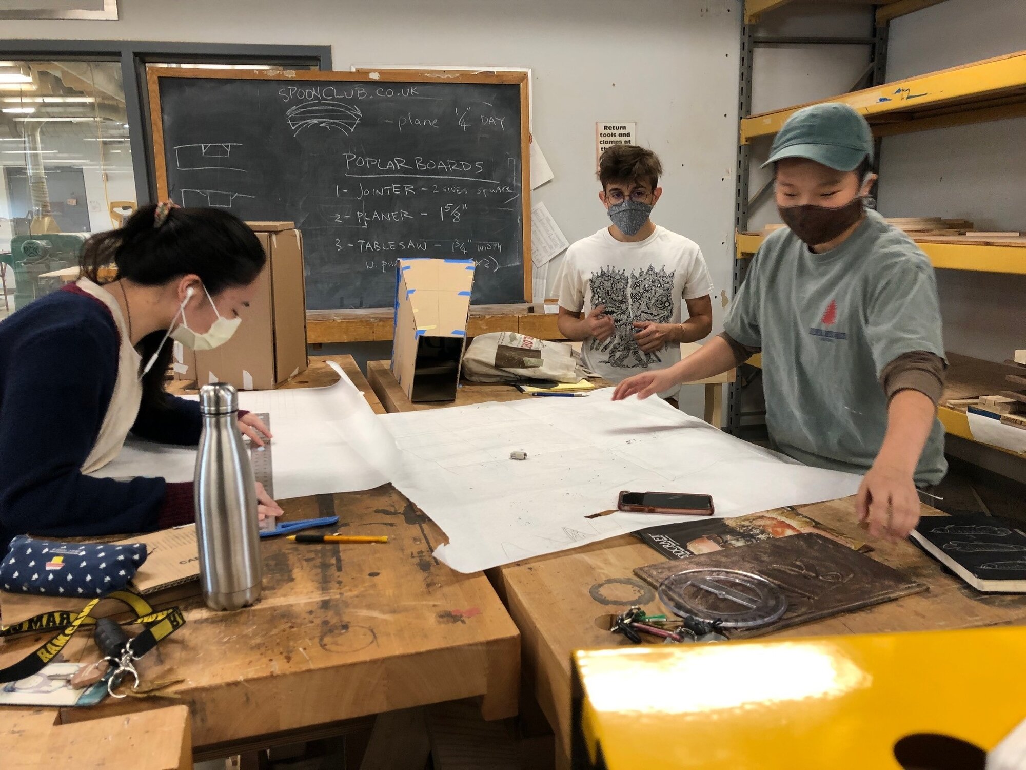 VCU Students in Wood Studio