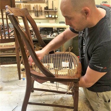 CWS Student Chair Weaving