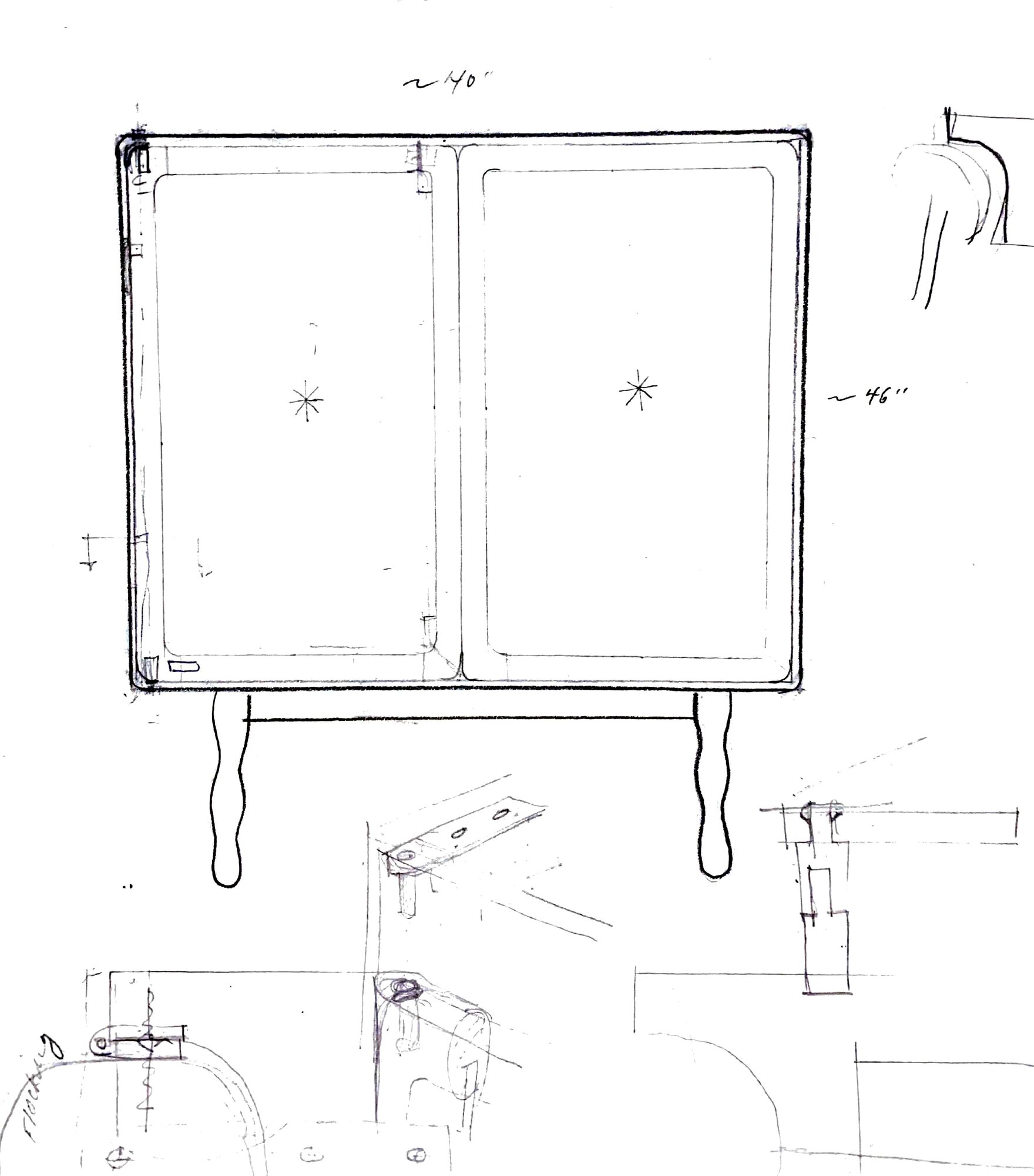 Foran Cabinet Perspective Drawing Cabinet 3