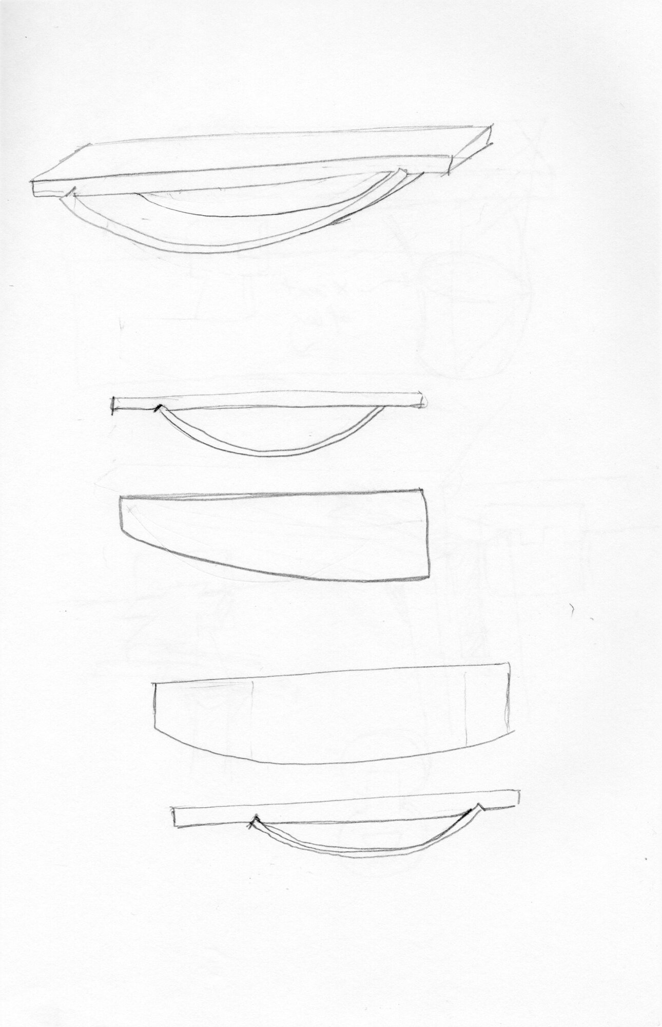 Michael Puryear Sketch for Sideboard