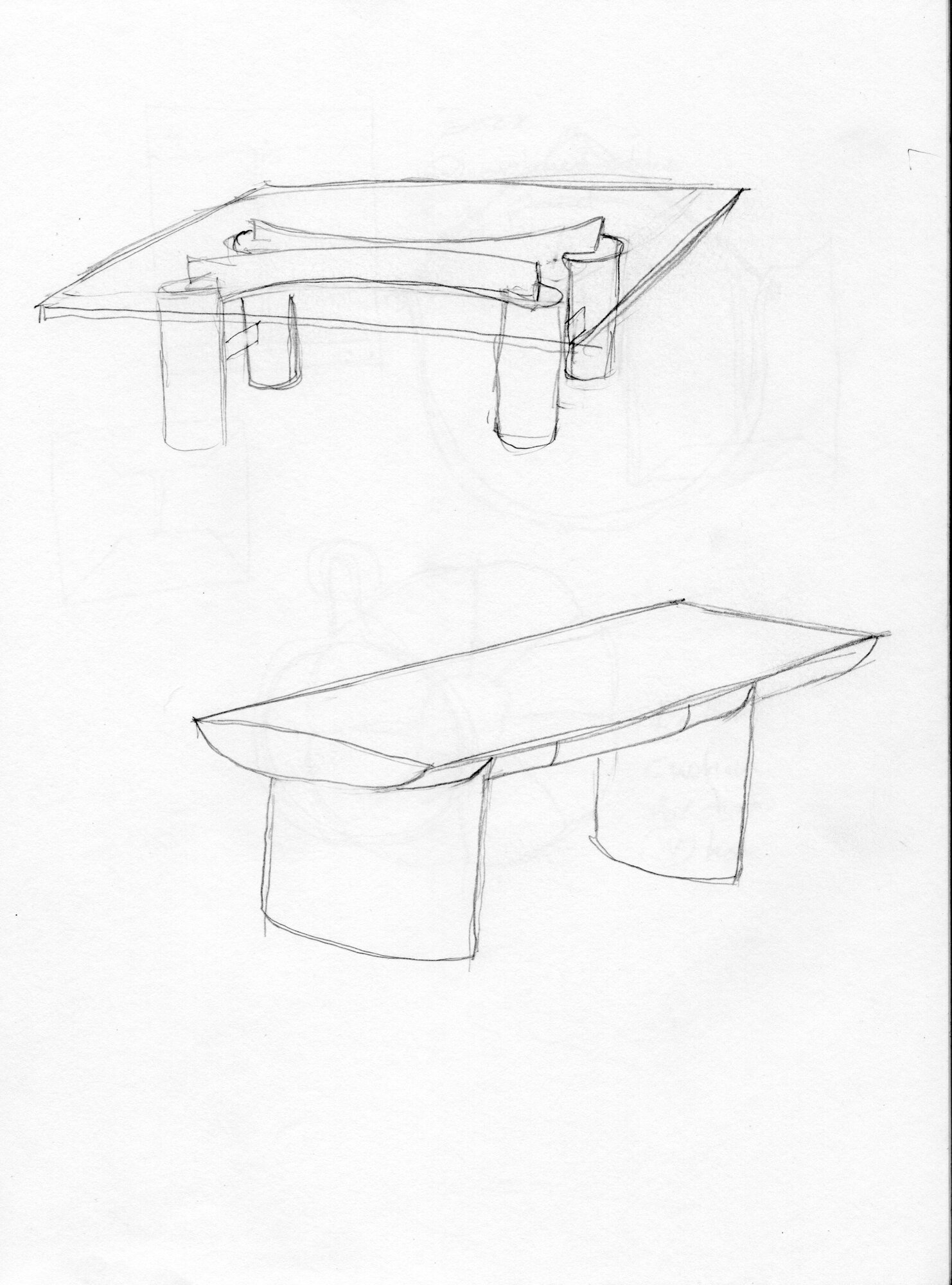 Michael Puryear Sketch for Tables