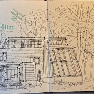 Sketch of Jere's House by Amy Forsyth