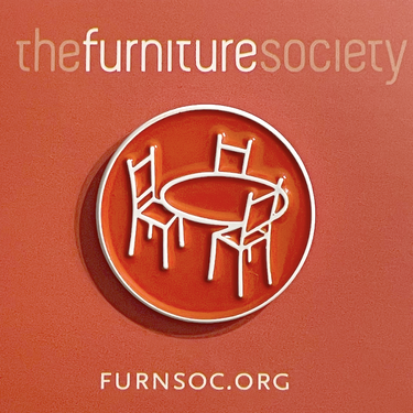 A Furniture Society representative will be sporting one of these cool pins. Say hi and grab one of these for yourself. Show off your FS pride!