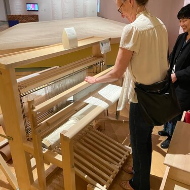 Monica Hampton Loom Weaving at MAD Museum6