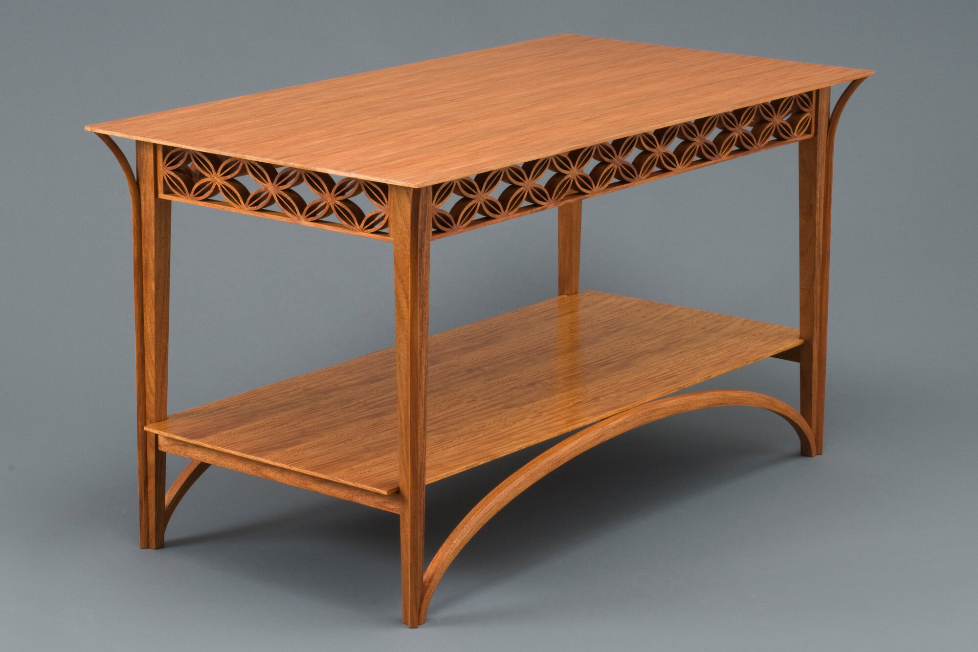 Close Table with Lattice Aprons