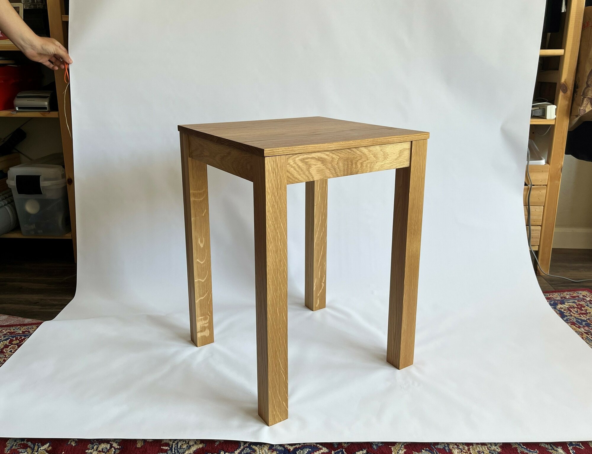 Side Table, white oak, 2022