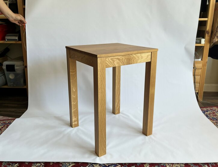 Side Table, white oak, 2022