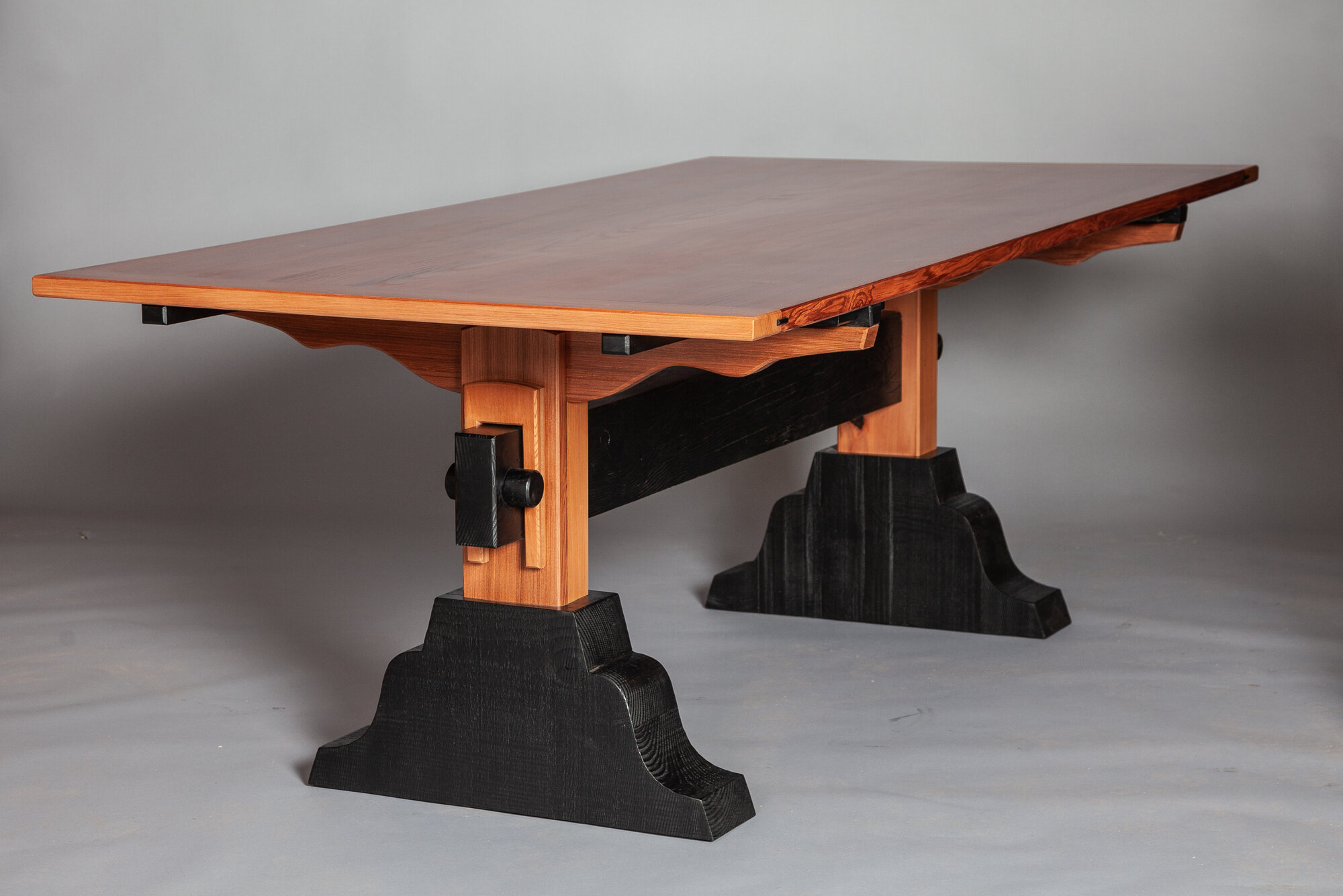 Redwood Trestle Table Commission