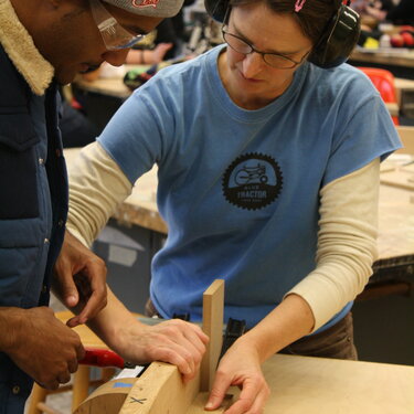 Teaching in the IUP Woodshop