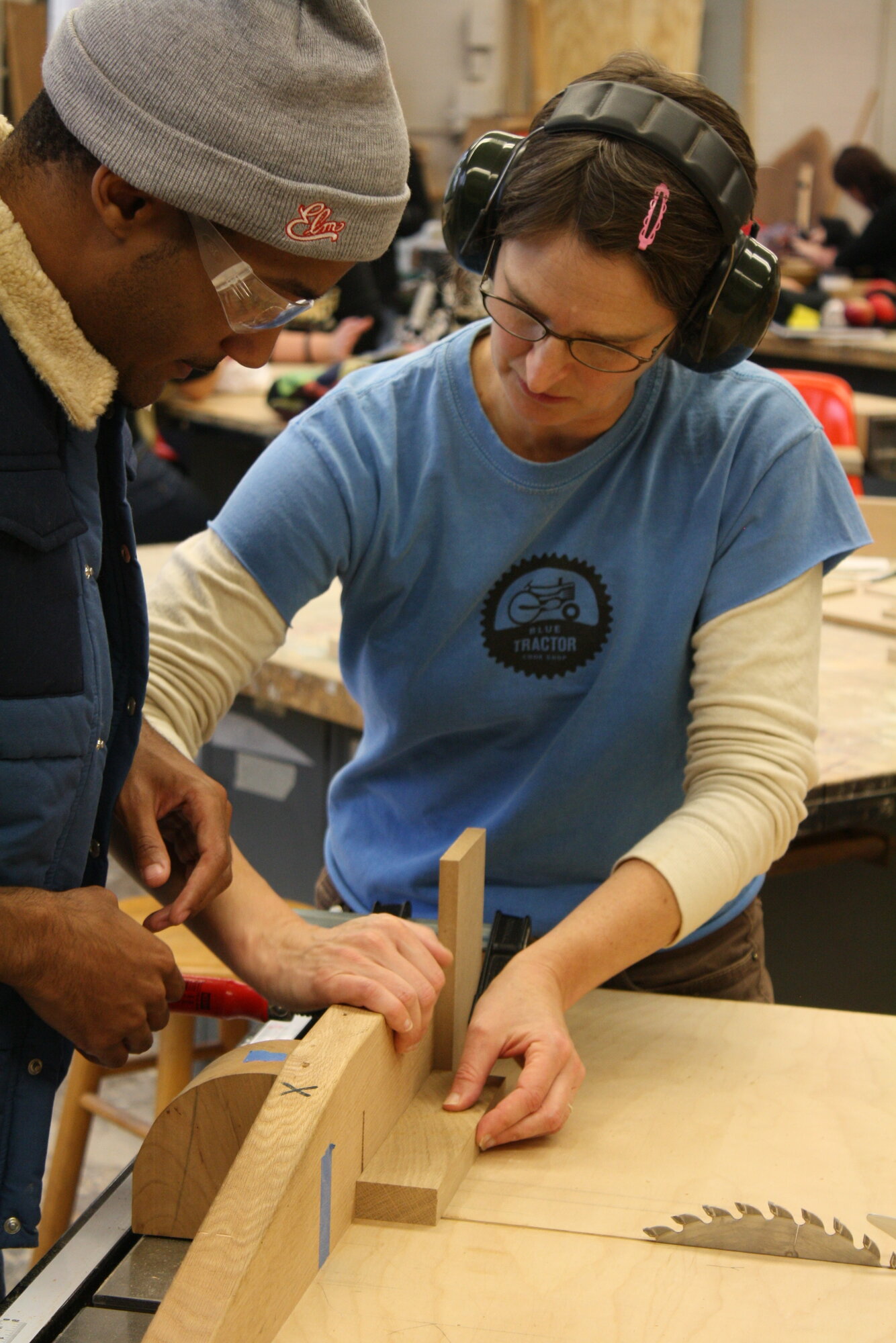 Teaching in the IUP Woodshop