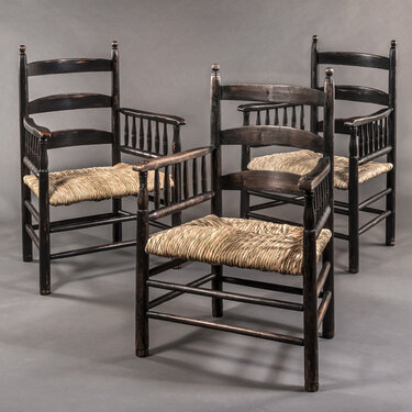 MESDA cattail rush chairs