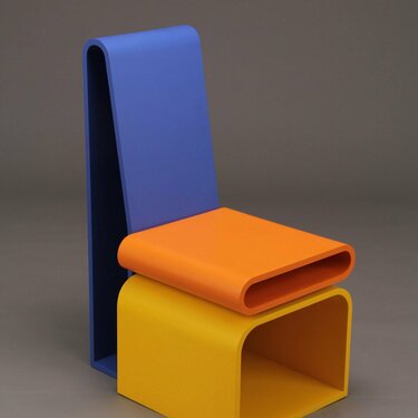Tri-Color Chair