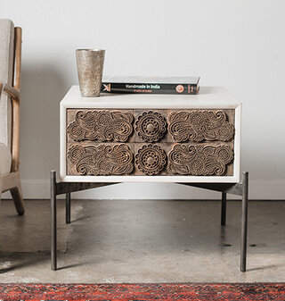 Ajrak end table