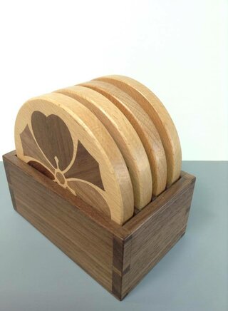 Wood Sorrel Kamon Coasters