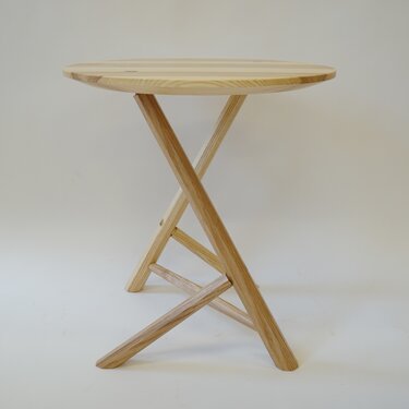 Staked Ash Side Table