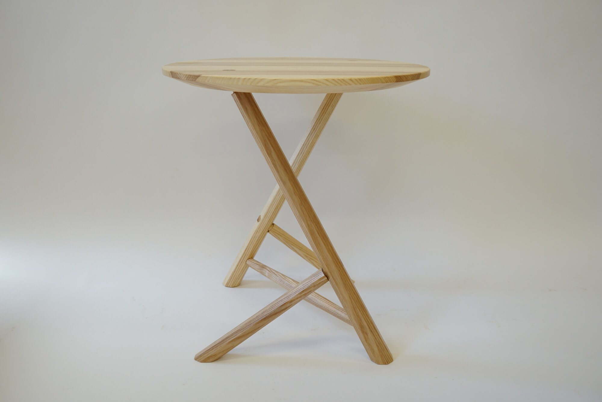 Staked Ash Side Table