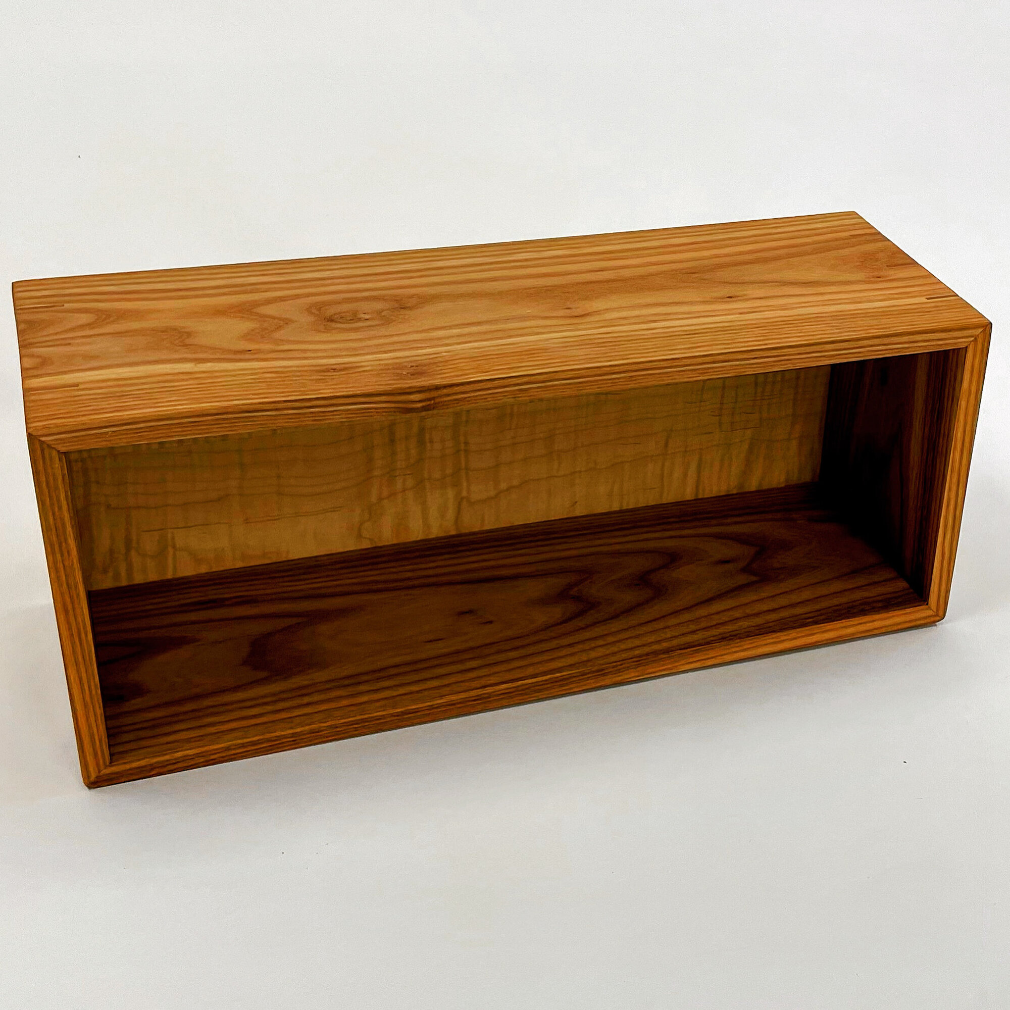 Elm Box with Curly Maple Panel