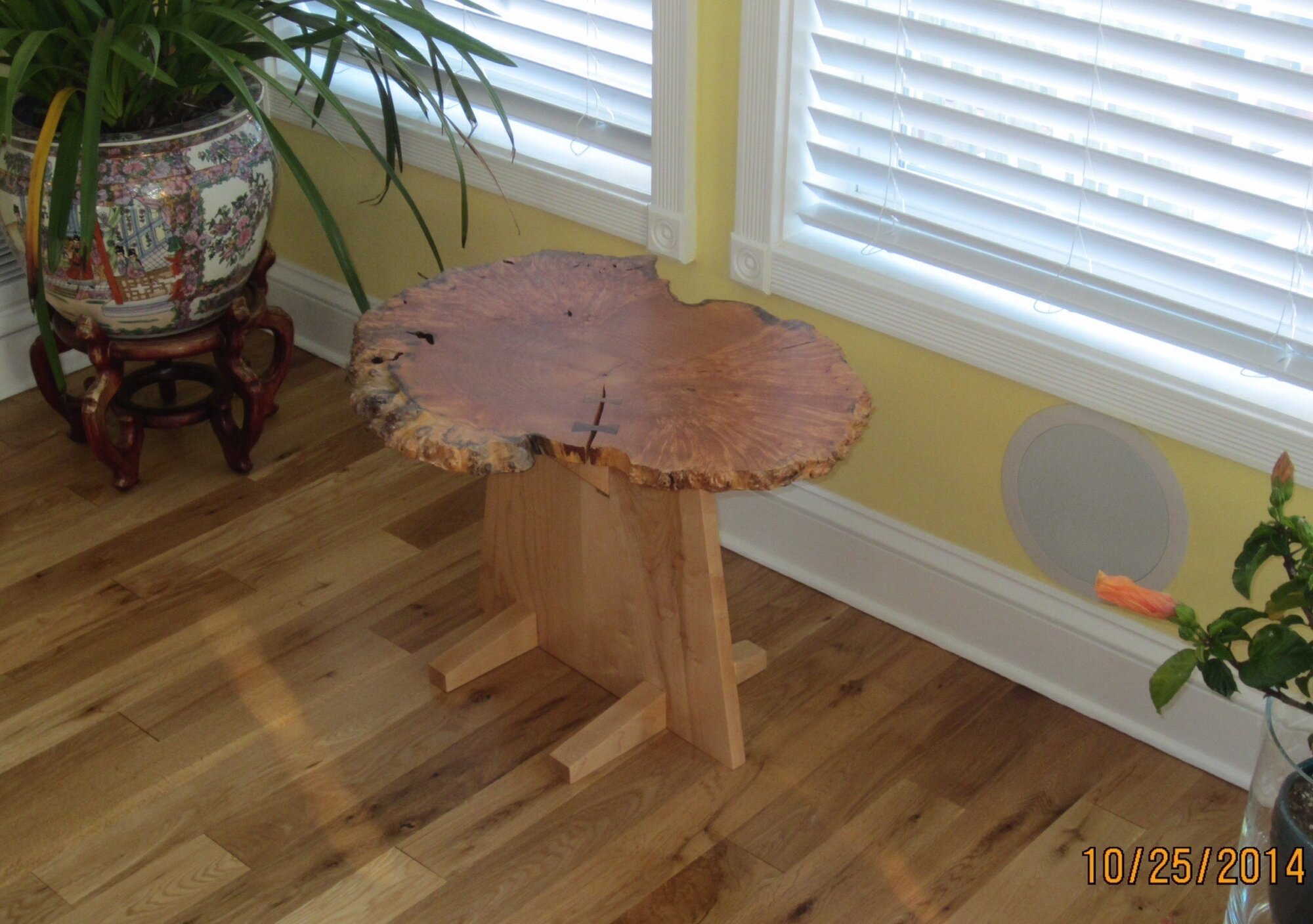 Side Table: Maple Burl