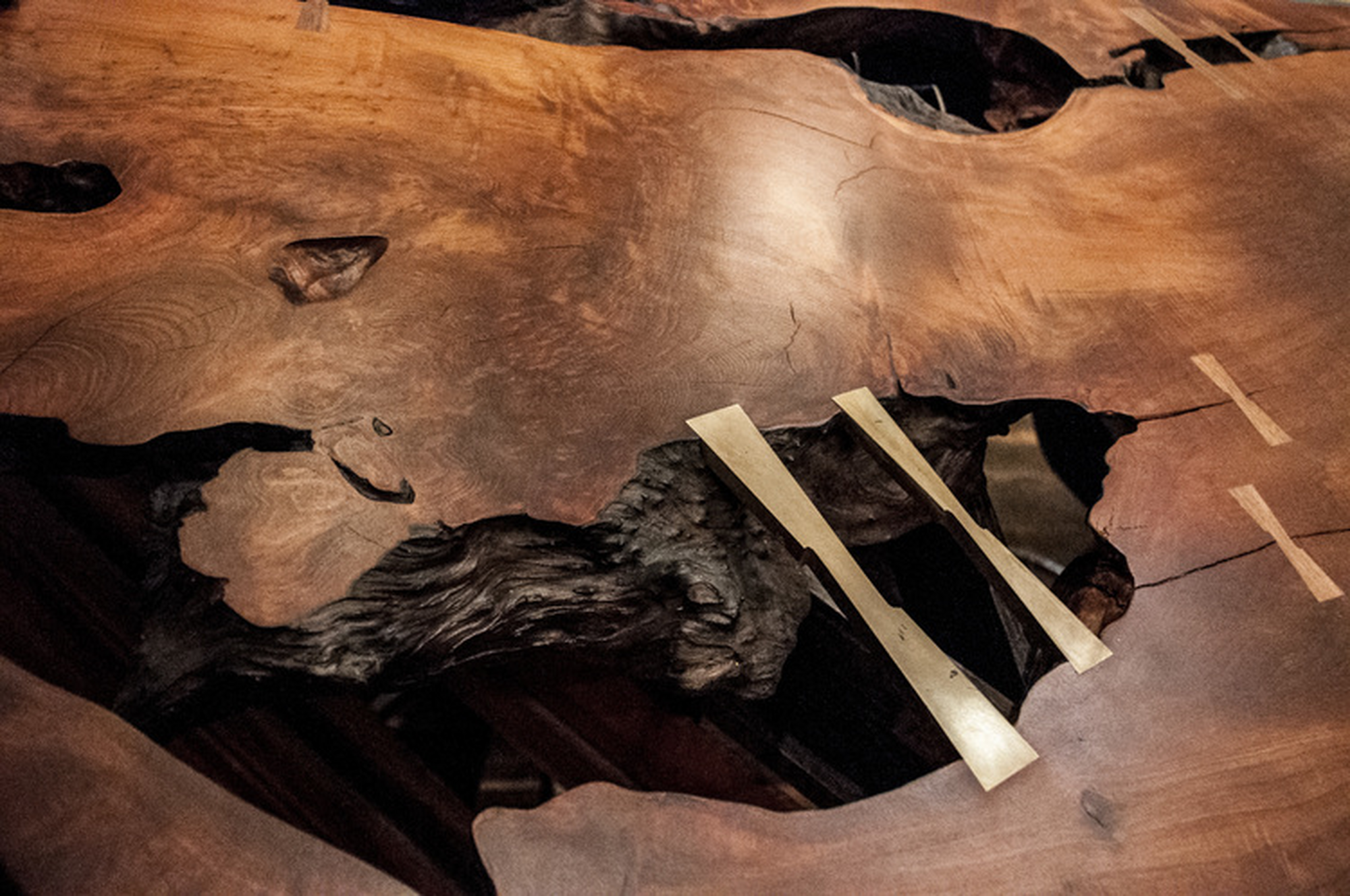 Redwood Table & Cast Bronze