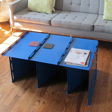 Tabby flat pack steel coffee table, 2014