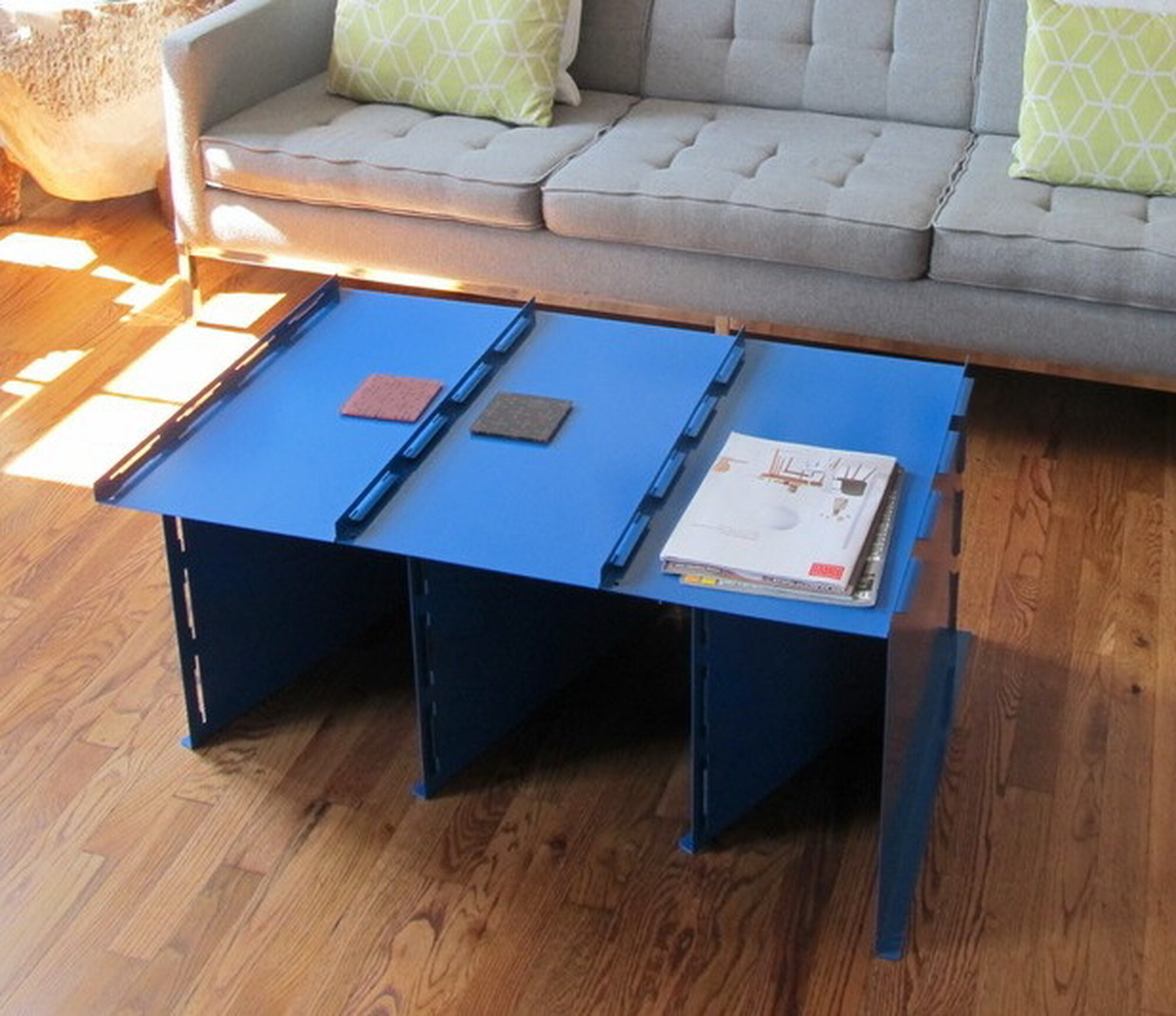 Tabby flat pack steel coffee table, 2014