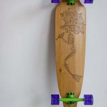 Mermaid Skeleton Skateboard