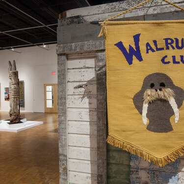 Sasso03 Walrus Club JMKAC Installation View Tapestry