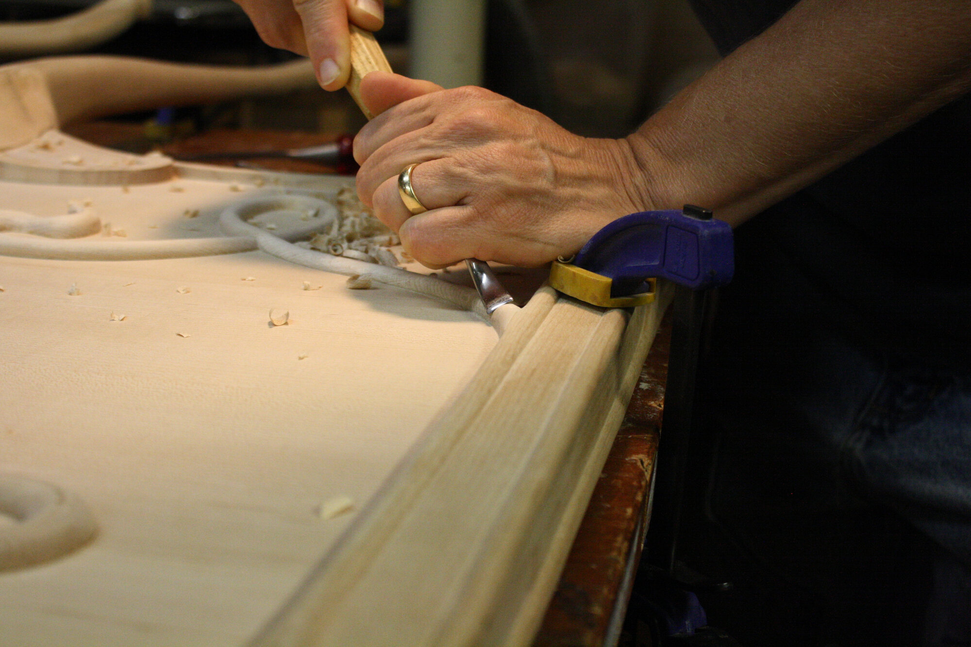 Carving the Thread Chest